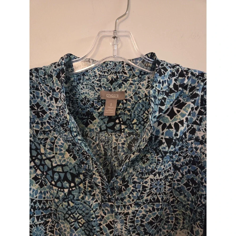 Chico's women's blouse-size 1(Medium) - Picture 1 of 5